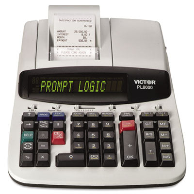 PL8000 One-Color Prompt Logic Printing Calculator Functions, Black Print, 8 Lines/Sec Flipcost Flipcost