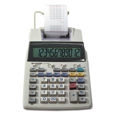 Sharp® EL-1750V Two-Color Printing Calculator Black Red Print, 2 Lines/Sec Flipcost Flipcost