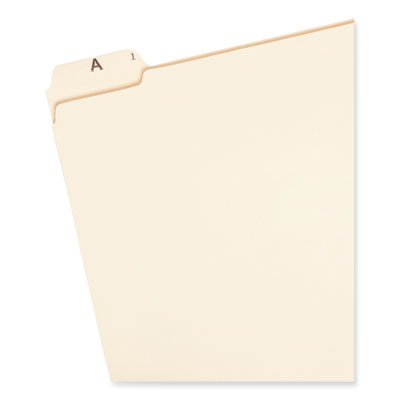 Smead™ Indexed File Folder Sets, 1/5-Cut Prelabeled Tabs: A to Z, Letter Size, 0.75" Expansion, Manila, 25/Set Flipcost Flipcost