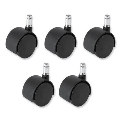 Safco® Task Master Carpet Casters, Chair accessories wheels, 2", Black, 5/Set Flipcost Flipcost