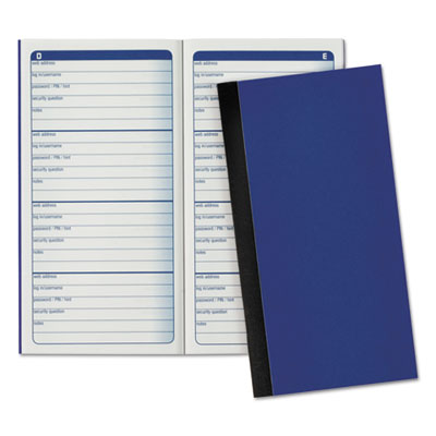 Password Journal One-Part (No Copies), 3 x 1.5, 4 Forms/Sheet, 192 Forms Total Flipcost Flipcost