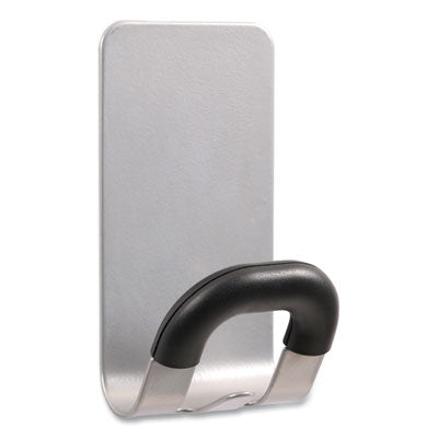 Magnetic Coat Peg, ABS/Magnet/Steel, Black/Silver, Supports 11 lbs Flipcost Flipcost