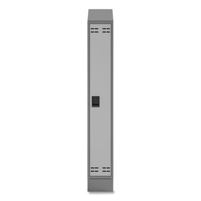 Single Continuous Metal Locker Base Addition, 11.7w x 16d x 5.75h, Gray Flipcost Flipcost