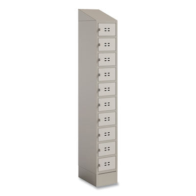 Single Continuous Metal Locker Base Addition, 11.7w x 16d x 5.75h, Tan Flipcost Flipcost