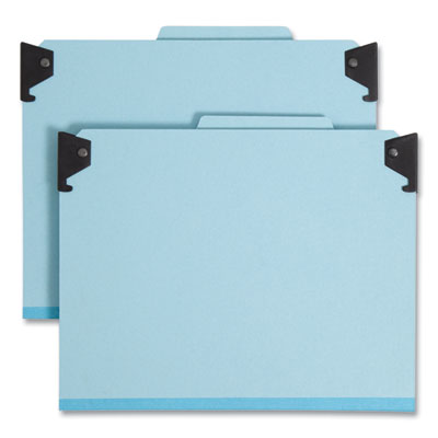 Smead™ FasTab Hanging Pressboard Classification Folders, 2 Dividers, Letter Size, Blue Flipcost Flipcost