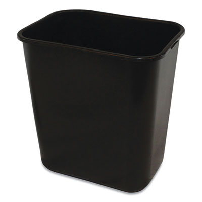 Soft-Sided Wastebasket Black, 28 qt, Polyethylene Flipcost Flipcost