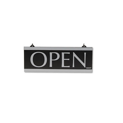 Headline® Sign Century Series Reversible Open/Closed Sign, w/Suction Mount, 13 x 5, Black Flipcost Flipcost