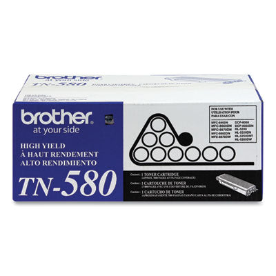 TN580 High-Yield Toner, 7,000 Page-Yield, Black Flipcost Flipcost