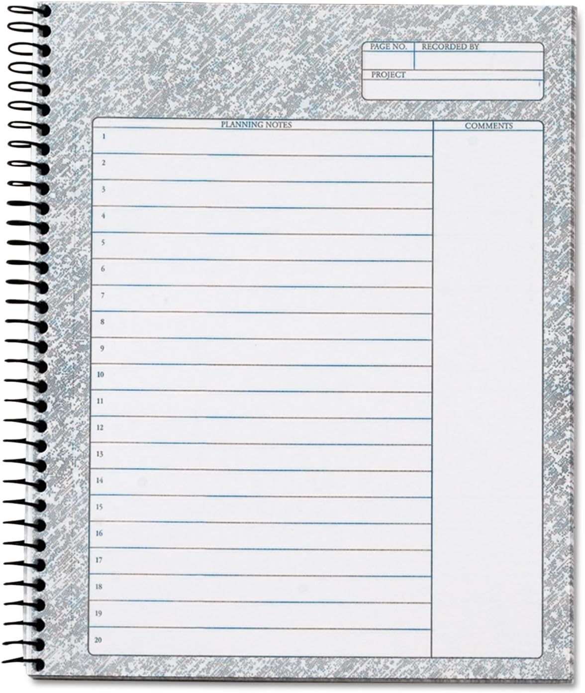 TOPS™ Docket Gold Planner, 1-Subject, Narrow Rule, Black Cover, (70) 8.5 x 6.75 Sheets