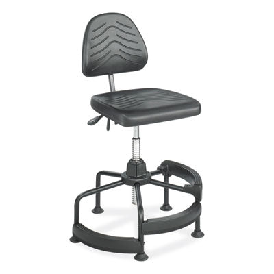 Task Master Deluxe Industrial Task Chair Height Adjustable, Supports Up to 250 lb, 17" to 35" Seat Height, Black Flipcost Flipcost