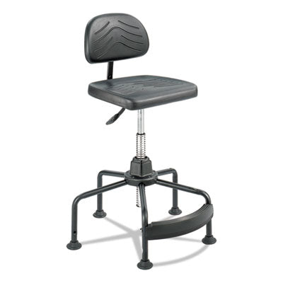 Task Master Economy Adjustable Industrial Chair, Supports Up to 250 lb, 17" to 35" Seat Height, Black Flipcost Flipcost