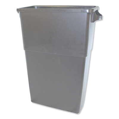 Thin Bin Containers Gray, 23 gal, Polyethylene Flipcost Flipcost