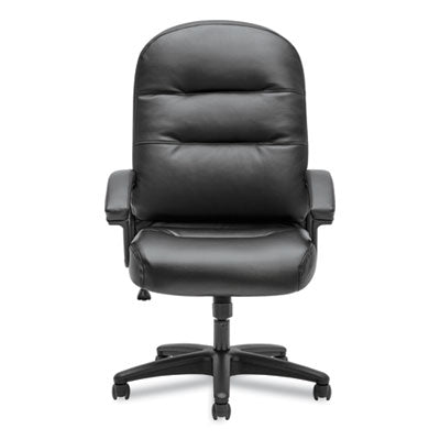 Pillow-Soft 2090 Series Executive High-Back Swivel/Tilt Chair, Supports Up to 250 lb, 16" to 21" Seat Height, Black Flipcost Flipcost