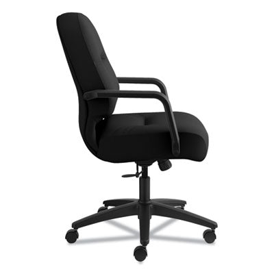 Pillow-Soft 2090 Series Managerial Mid-Back Swivel/Tilt Chair, Supports Up to 300 lb, 17" to 21" Seat Height, Black Flipcost Flipcost