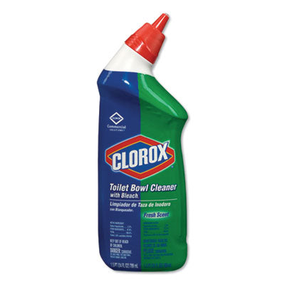 Clorox® Toilet Bowl Cleaner with Bleach, Fresh Scent, 24 oz Bottle