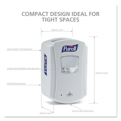 Touch-Free LTX-7 Dispenser, 700 mL, 5.75 x 4 x 8.62, White Flipcost Flipcost