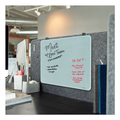 U Brands Modern Cubicle Glass Dry Erase, 20 x 16, White Surface Flipcost Flipcost