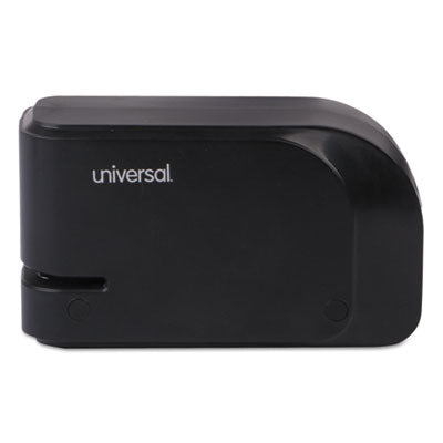 Universal® Half-Strip Electric Stapler with Staple Channel Release Button, 20-Sheet Capacity, Black Flipcost Flipcost