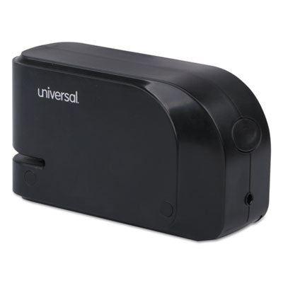 Universal® Half-Strip Electric Stapler with Staple Channel Release Button, 20-Sheet Capacity, Black Flipcost Flipcost