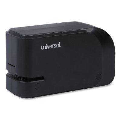 Universal® Half-Strip Electric Stapler with Staple Channel Release Button, 20-Sheet Capacity, Black Flipcost Flipcost