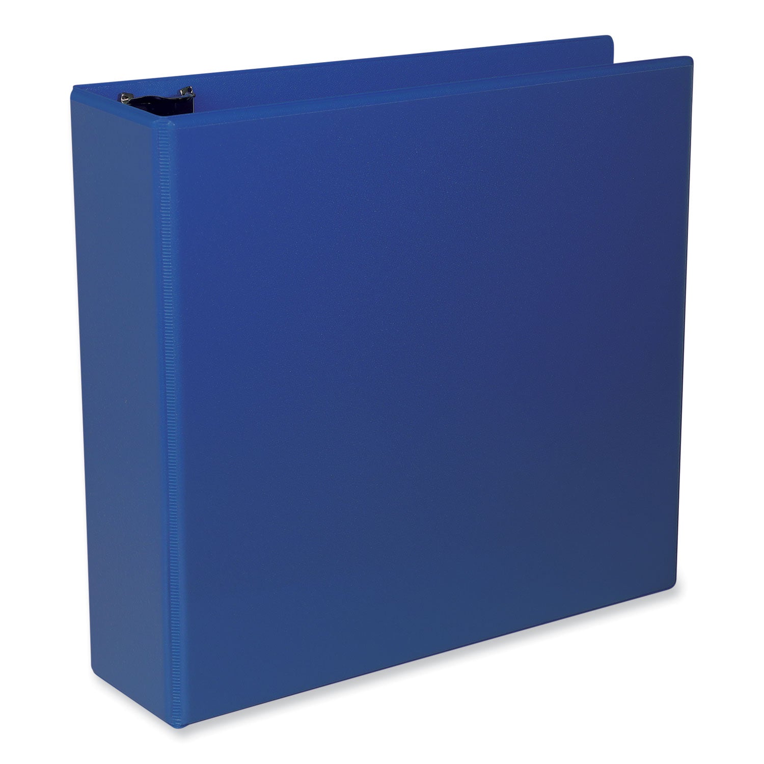 Universal® Slant D-Ring View Binder, 3 Rings, 3" Capacity, 11 x 8.5, Navy Blue