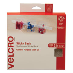 VELCRO® Brand Sticky-Back Removable adhesive fasteners, 0.75" x 30 ft, White Flipcost Flipcost