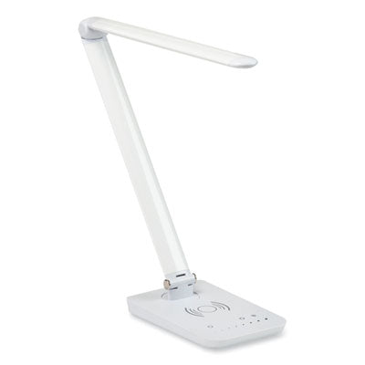 Vamp LED Wireless Charging Lamp White, Multi-pivot Neck, 16.75" High Flipcost Flipcost