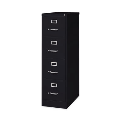 Vertical File Cabinet Black Cabinet, 4 Letter-Size File Drawers, 15 x 26.5 x 52 Flipcost Flipcost