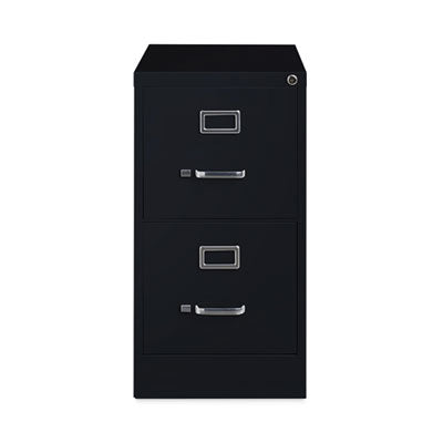 Vertical File Cabinet Black, 2 Letter-Size File Drawers, 15 x 26.5 x 28.37 Flipcost Flipcost