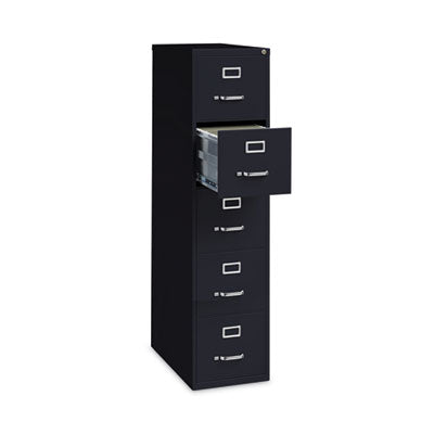 Vertical File Cabinet Drawers 5 Letter-Size File Drawers, Black, 15 x 26.5 x 61.37 Flipcost Flipcost