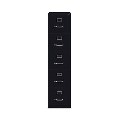 Vertical File Cabinet Drawers 5 Letter-Size File Drawers, Black, 15 x 26.5 x 61.37 Flipcost Flipcost