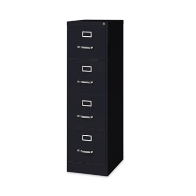 Vertical Letter File Cabinet Black, 4 Letter-Size File Drawers,  15 x 22 x 52 Flipcost Flipcost