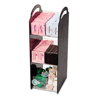 Vertiflex® Commercial Grade Compact Condiment Organizer, 6 Compartments, 6.13 x 8 x 18, Black Flipcost Flipcost