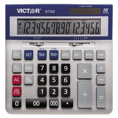 Victor® 6700 Large Desktop Calculator, 16-Digit LCD Flipcost Flipcost