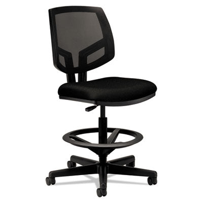 Volt Series Back Adjustable Mesh Task Stool , Supports Up to 275 lb, 22.88" to 32.38" Seat Height, Black Flipcost Flipcost