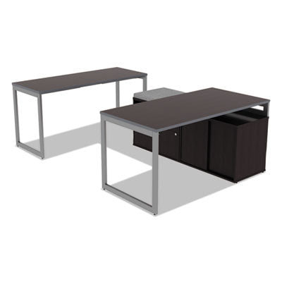 Reversible Laminate Table Top, Rectangular, 59.38w x 23.63d, Espresso/Walnut Flipcost Flipcost