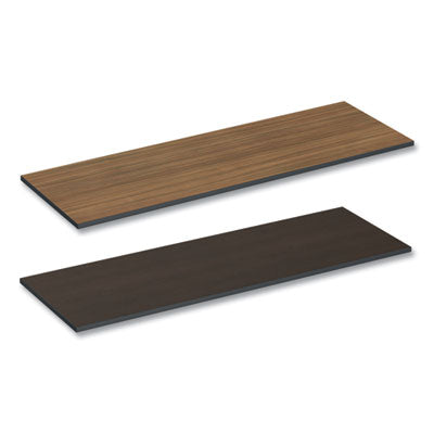 Reversible Laminate Table Top, Rectangular, 71.5w x 23.63d, Espresso/Walnut Flipcost Flipcost