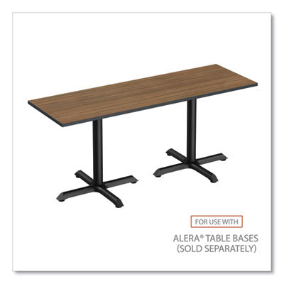 Reversible Laminate Table Top, Rectangular, 71.5w x 23.63d, Espresso/Walnut Flipcost Flipcost