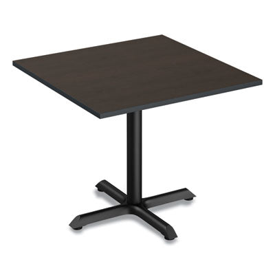 Reversible Laminate Table Top, Square, 35.38w x 35.38d, Espresso/Walnut Flipcost Flipcost