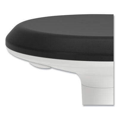 Revel Adjustable Height Fidget Stool, Backless, Up to 250lb, 13.75" to 18.5" Seat Ht,Black Seat/White Base Flipcost Flipcost