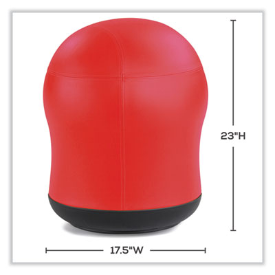 Zenergy Swivel Ball Chair, Backless, Supports Up to 250 lb, Red Vinyl Flipcost Flipcost