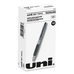 uniball® 207 Mechanical Pencil, 0.7 mm, HB (#2), Black Lead, Black Barrel, Dozen Flipcost Flipcost