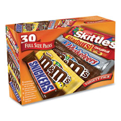 Full-Size Candy Bars Variety Pack, Assorted, 30/Box, Ships in 1-3 Business Days - Flipcost