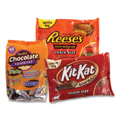 Chocolate Party Assortment, Mars Asst/Kit Kat/Reese's Peanut Butter Cups, 3 Bag Bundle, Ships in 1-3 Business Days - Flipcost