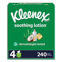 Kleenex® Lotion Facial Tissue, 3-Ply, White, 60 Sheets/Box, 4 Boxes/Pack, 8 Packs/Carton - Flipcost